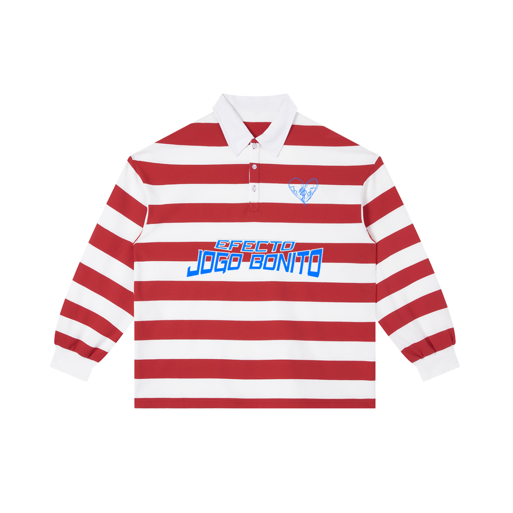 Color Block Stripe Polo Shirt